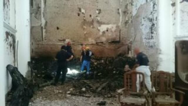 Pericias en la catedral incendiada de San Nicolu00e1s