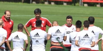 Entrenamiento de River\u002E Foto: Twitter\u002E