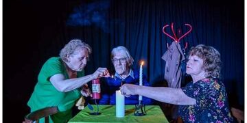 Teatro en la Biblioteca Sarmiento (foto facebook/ Gerardo Christensen)