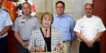 HANDOUT - La presidenta de Chile, Michelle Bachelet, brinda un discurso el 29/01/2017 en Santiago de Chile. Bachelet aseguru00f3u00a0que hubo