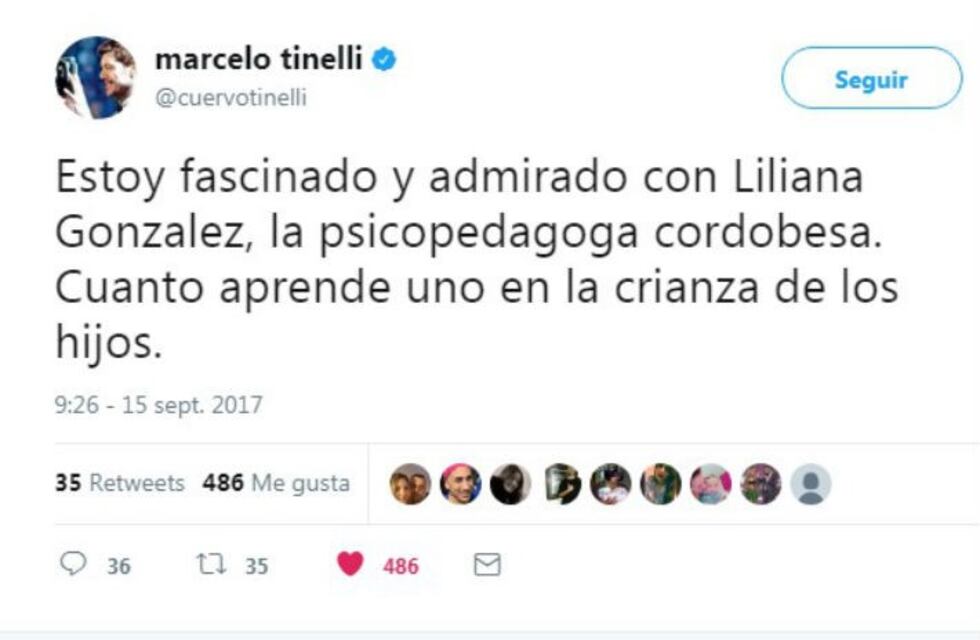 Tinelli, "fascinado" con la psicopedagoga Liliana González