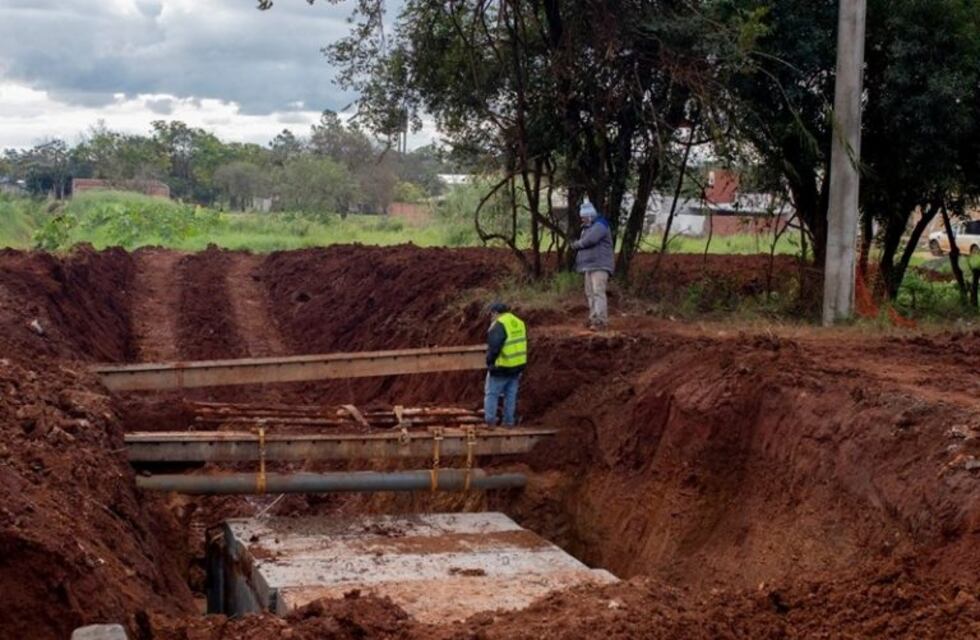 Conectarán los desagües de la Avenida Moreau de Justo con el barrio Sur Argentino de Posadas