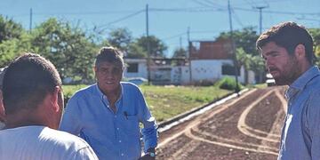 El intendente Eduardo Romero supervisa regularmente las numerosas obras que se están llevando a cabo en la ciudad\u002E