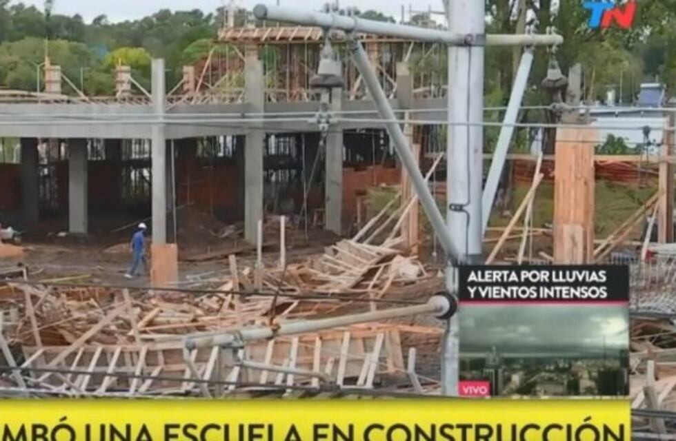 Villa Lugano: se derrumbó una escuela en construcción y hay al menos seis heridos