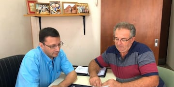 Lisandro Mársico y Miguel Destéfanis, autores del proyecto\u002E