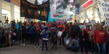 Marcha en Gchú\nCrédito: Multisectorial