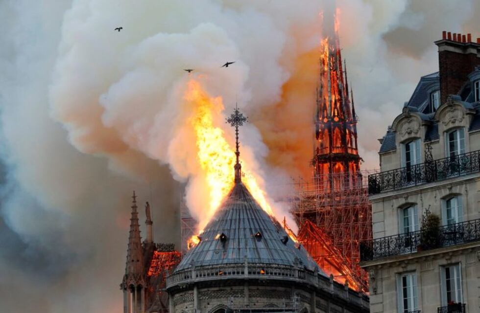 Las fotos más impactantes del incendio de la catedral de Notre Dame