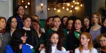 Conferencia de prensa de la actriz Thelma Fardin y el colectivo Actrices Argentinas\u002E (Clarín)
