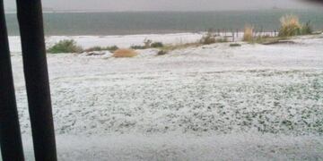 Granizo en El Nihuil