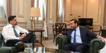 El ministro Nicolás Trotta (izq\u002E) y el gobernador de Misiones, Oscar Herrera Ahuad\u002E (Foto Ministerio)
