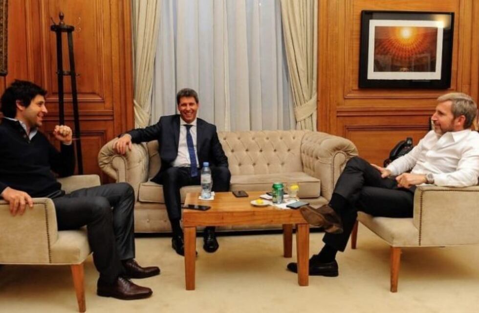 Sergio Uñac se reunió con los ministros del Interior, de Producción y de Transporte