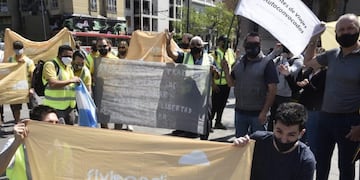 Protesta aerolíneas low cost en Córdoba