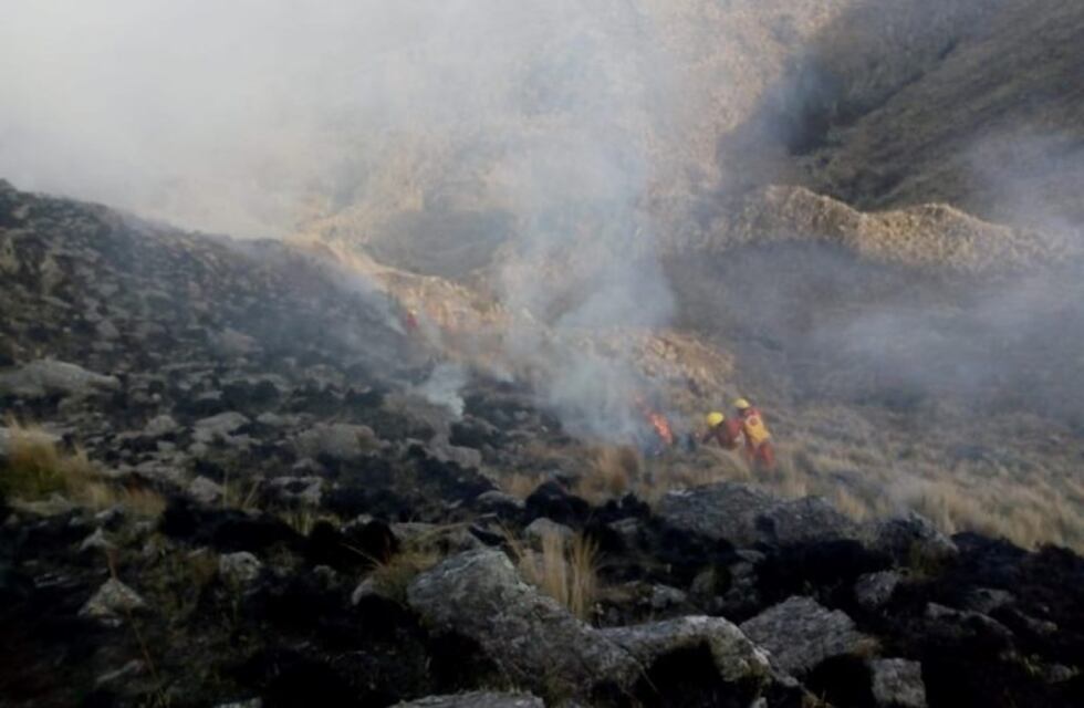 Calamuchita: incendio en Lutti