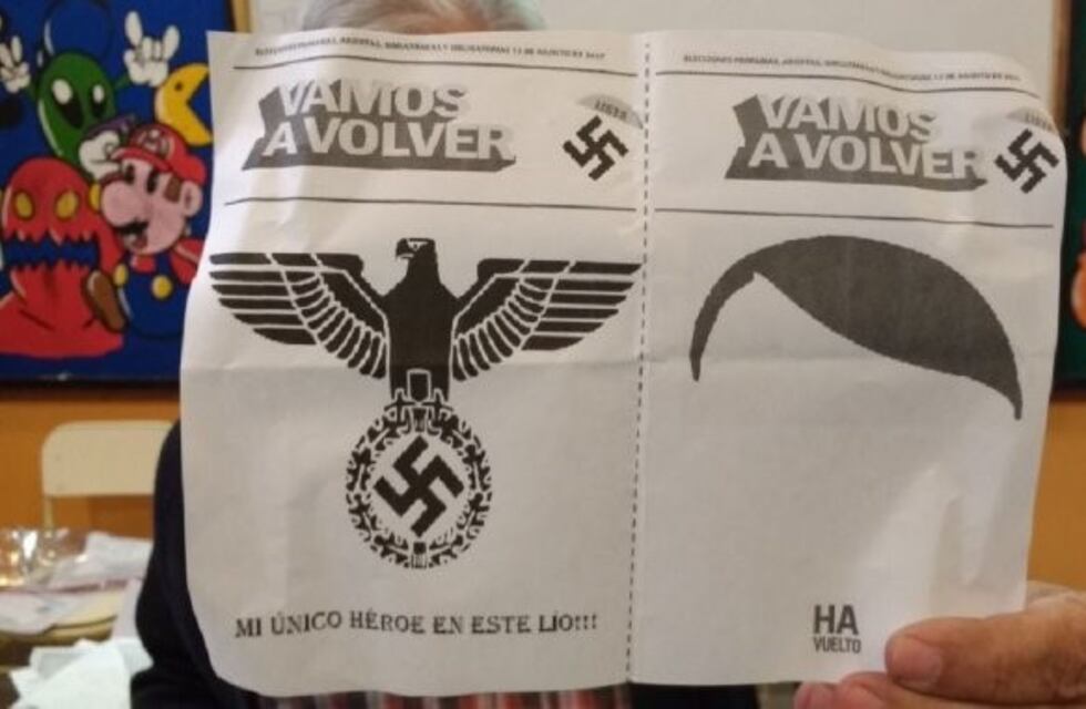 Un voto impugnado con simbología nazi indignó a todos
