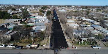 Asfalto calle Ingeniero Lange en General Alvear