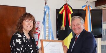 Visita del Embajador de Bélgica en Argentina