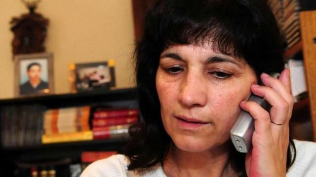 Rosa Sabena,  madre de Nicolás, desaparecido en el 2008 en Río Cuarto