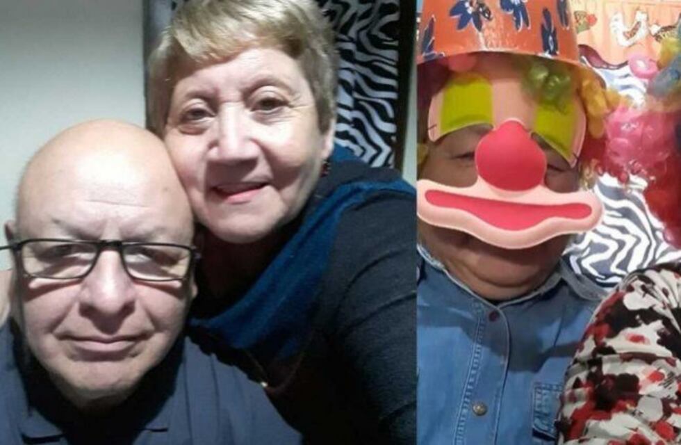 Abuelos se disfrazan de payasos y regalan merienda por el Día del Niño