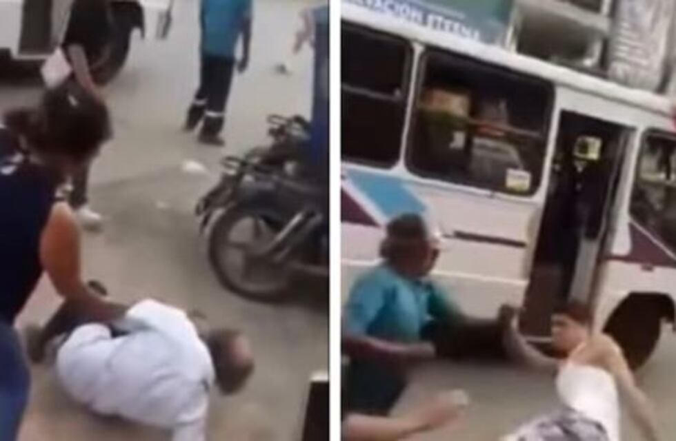 Un anciano recibió una patada en la espalda tras una discusión de tránsito