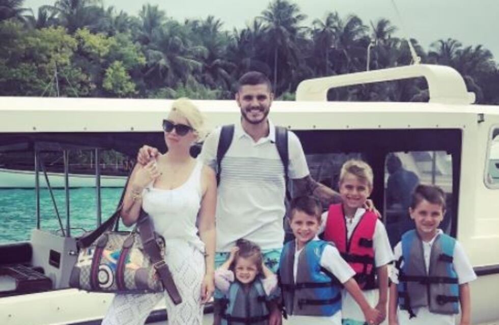 Espiá las lujosas vacaciones de Wanda Nara y Mauro Icardi en Maldivas