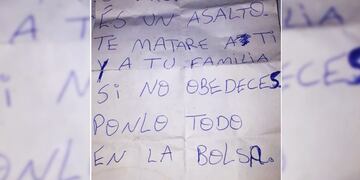La curiosa nota con la que el joven delinquía