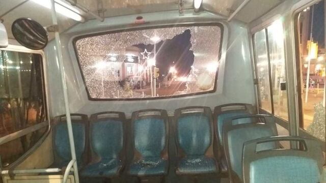 Así quedó la unidad n°137 luego de los daños\u002E