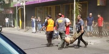 Dos heridos graves en el incendio de un supermercado céntrico en Villa Mercedes\u002E