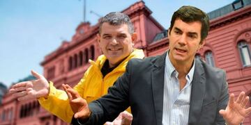Urtubey y Olmedo, los candidatos salteños a presidente\u002E (Montaje VíaSalta)