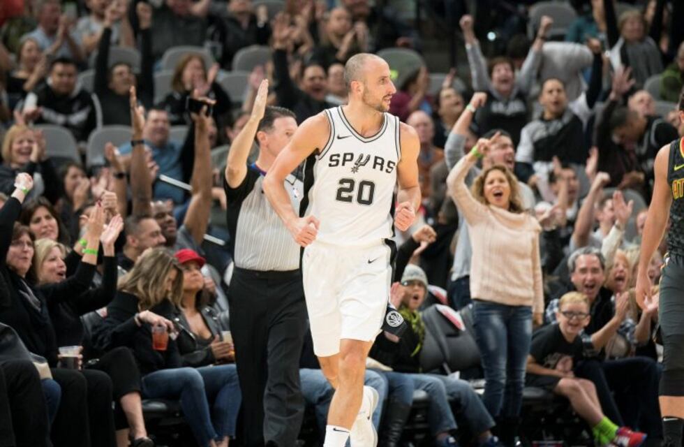 Buen aporte de Ginóbili en el triunfo de los Spurs ante Atlanta Hawks