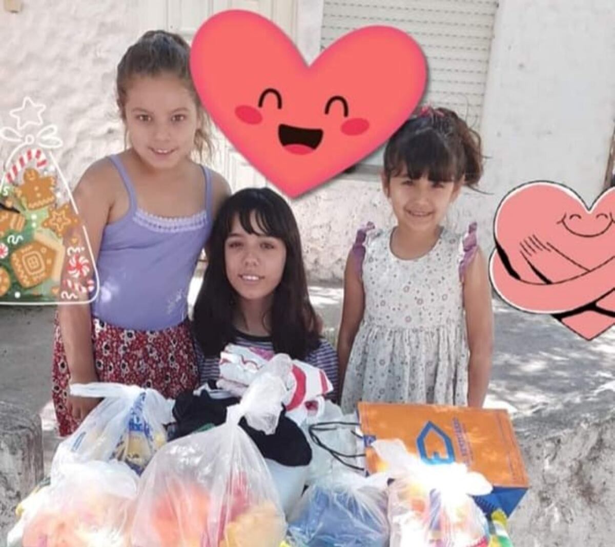 Tres pequeñas puntaltenses son sinónimo de solidaridad