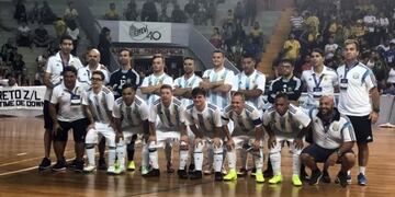 Selección Argentina de futsal de síndrome de down (Foto: Twitter/ParadeportesOk)\u002E