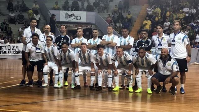 Selección Argentina de futsal de síndrome de down (Foto: Twitter/ParadeportesOk)\u002E