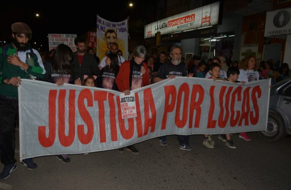 Familiares y amigos de Lucas Bentancourt  marcharon con el pedido a la justicia de no liberar al imputado