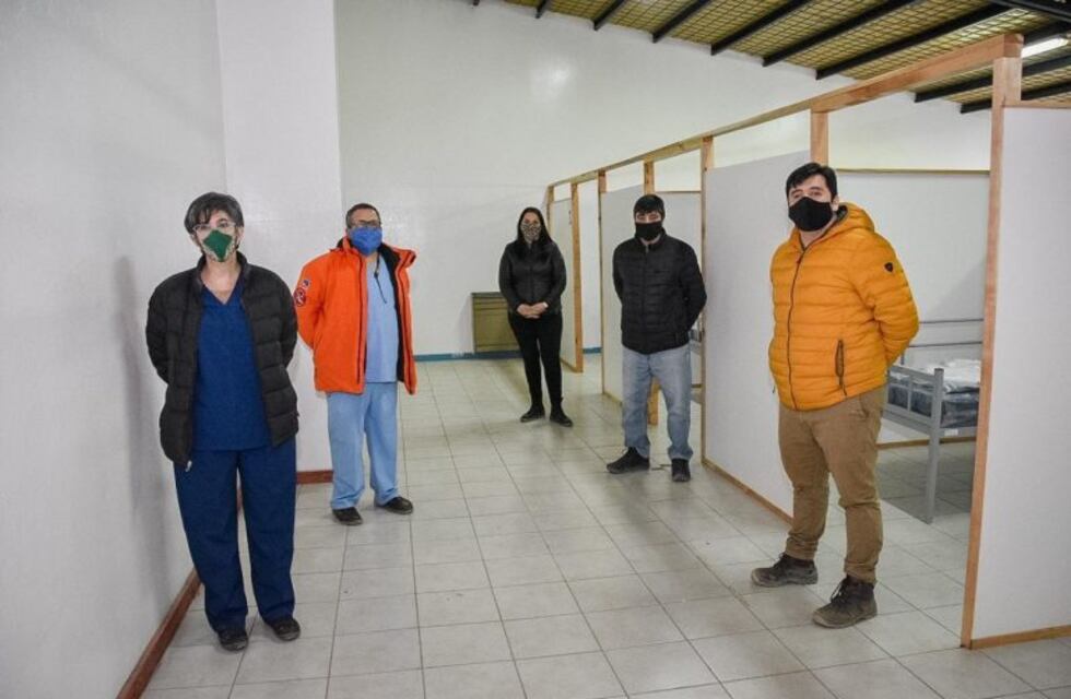 Hospital de campaña equipado por el Municipio de Tolhuin