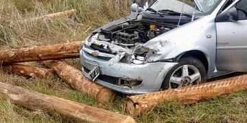 choque ruta 20\nCrédito: Joaquín Alberto