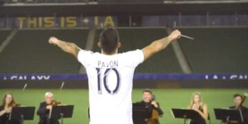 Cristian Pavón y la presentación como jugador de Los Ángeles Galaxy\u002E