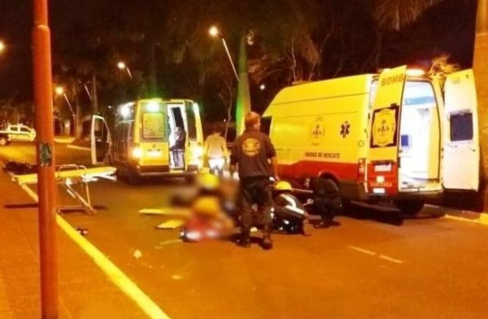 Un joven fallecido en Iguazú al derrapar la moto en la que viajaba con otros dos