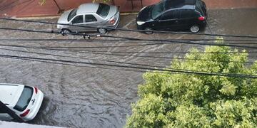 Aguacero en Carlos Paz\u002E