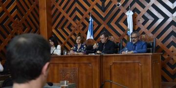 Guidugli frente al Tribunal de San Luis\u002E Foto: El Diario de la República\u002E