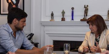 Reunión de Maximiliano Pullaro con Patricia Bullrich