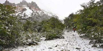 Nieve en Esquel verano 2020