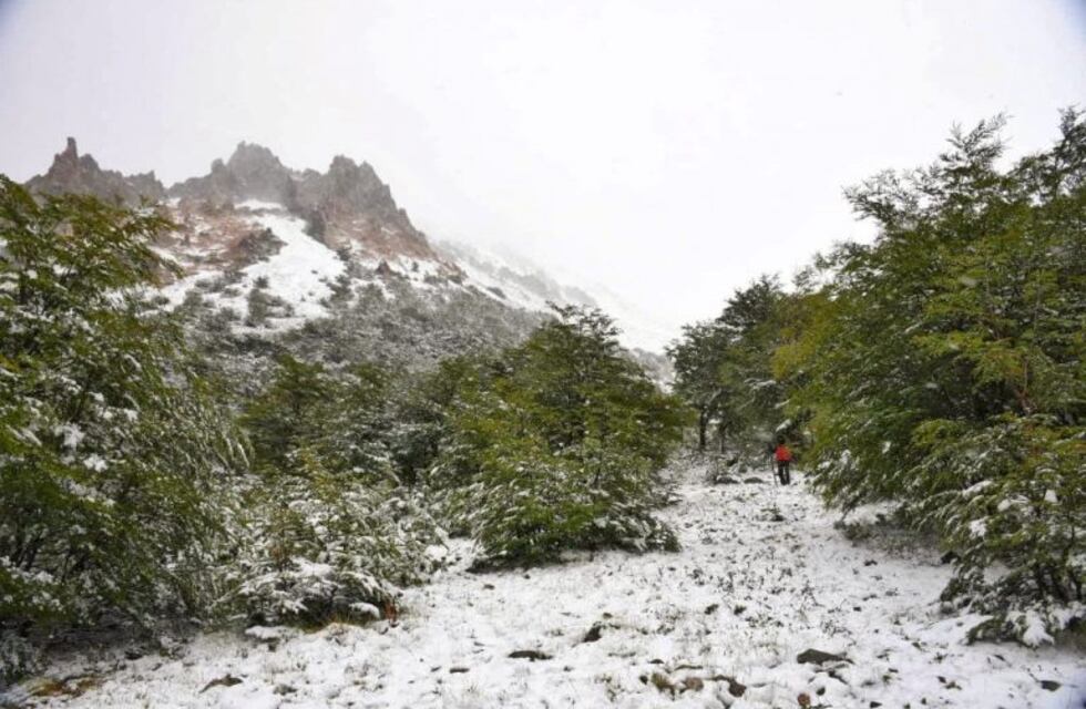 En pleno verano, Esquel se vistió de blanco