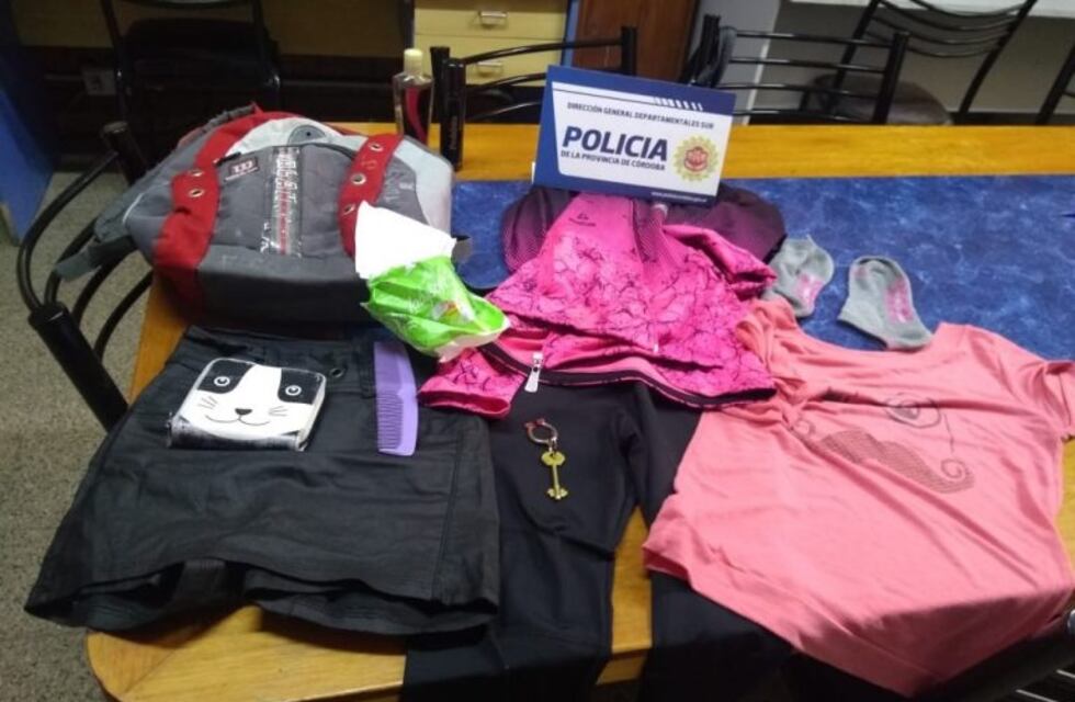 En Falda del Cañete hallaron elementos que fueron robados en Alta Gracia