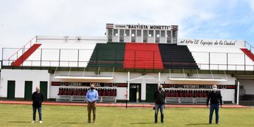 Autoridades presentaron las obras del estadio Bautista Monetti
