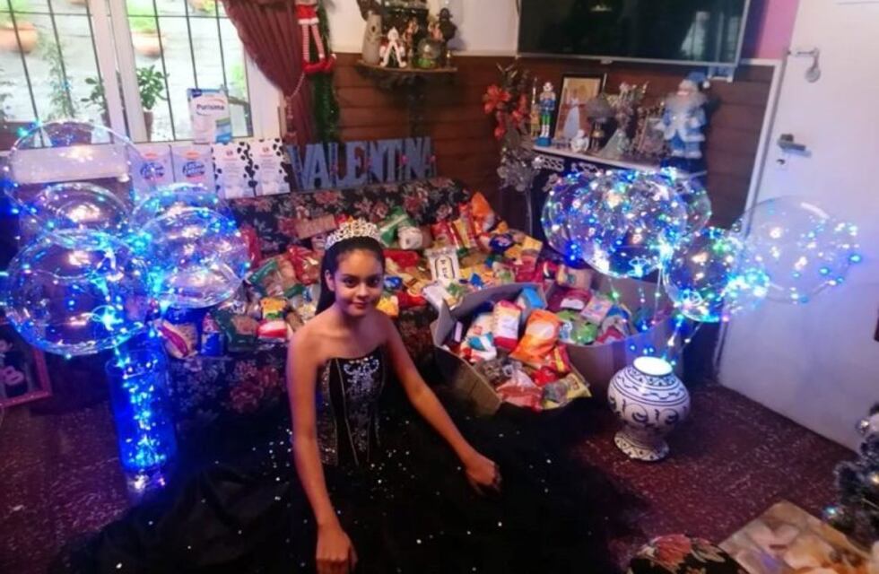 Quinceañera de Diamante pidió que lleven alimentos no perecederos a su fiesta