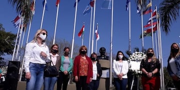 Homenaje a Evita en Garupá en el Aniversario del voto femenino\u002E