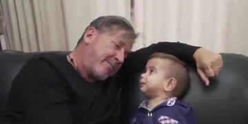 Montaner y Brunito (Foto:Captura)