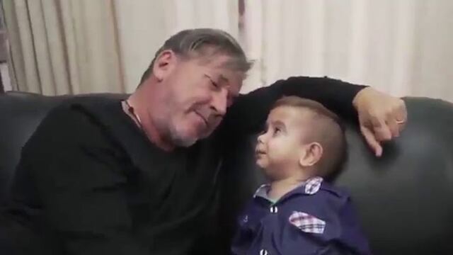 Montaner y Brunito (Foto:Captura)