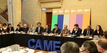 Sica presentó a la CAME el plan para impulsar el empleo y la producción\u002E (Twitter/@dante_sica)