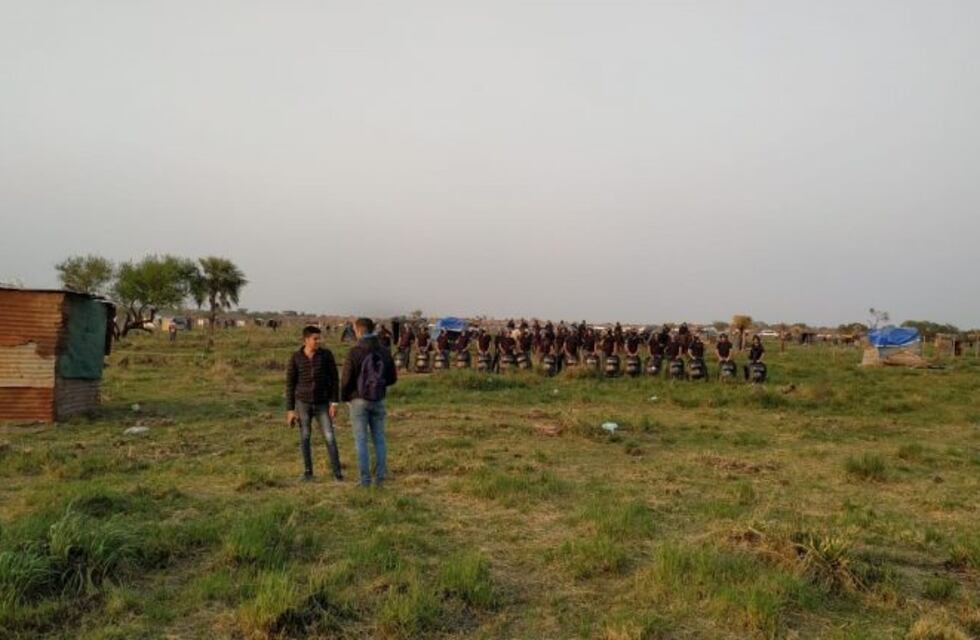 Se ejecutó operativo policial para el desalojo de terrenos usurpados